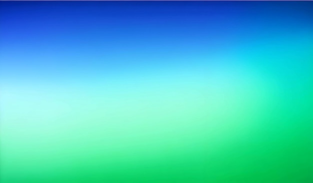 Abstract green and blue gradient background Smooth transitions of iridescent colors