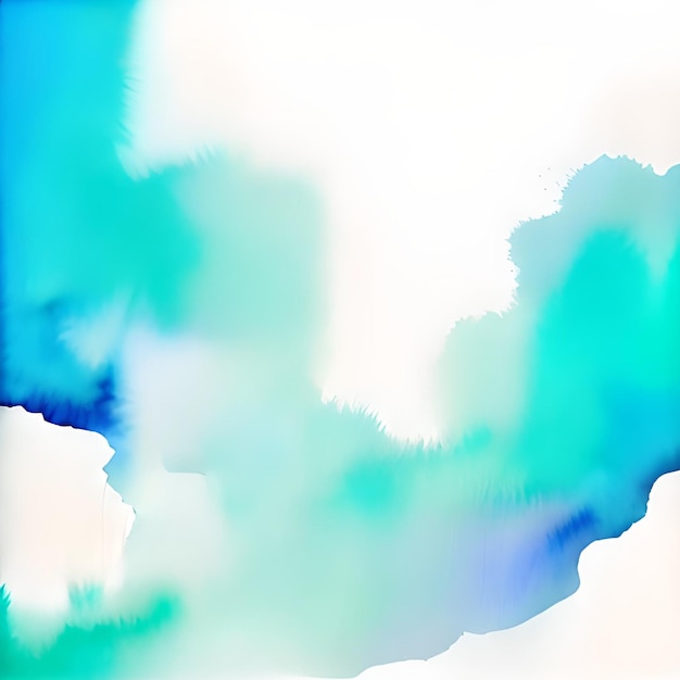 abstract green blue watercolor background