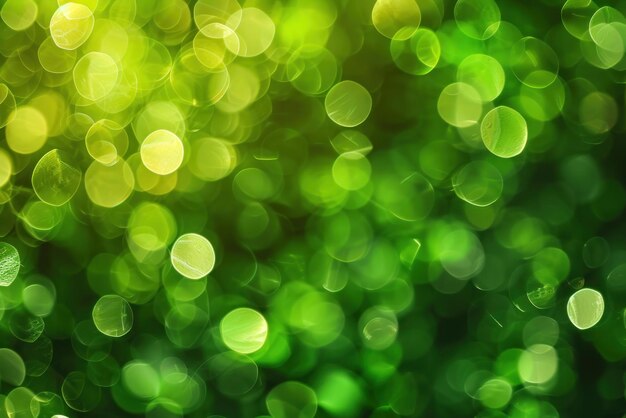 사진 추상적인 녹색 보케 스파클링은 세인트 패트릭스 데이 축제 디자인 배경