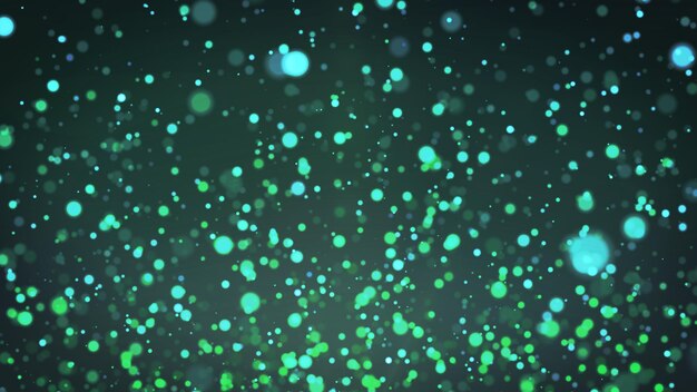 Abstract green colorful bokeh background Abstract glitter defocused blinking stars and sparks