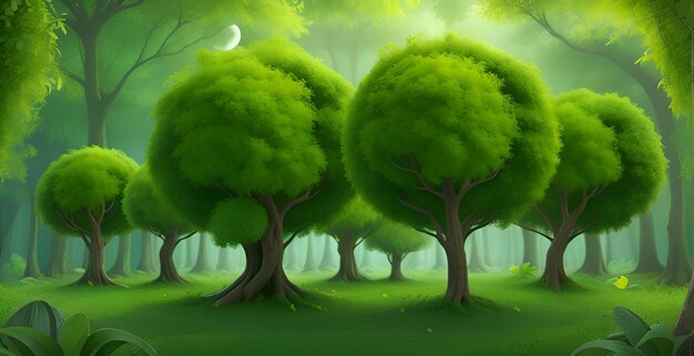 Abstract green ecology conceptual image