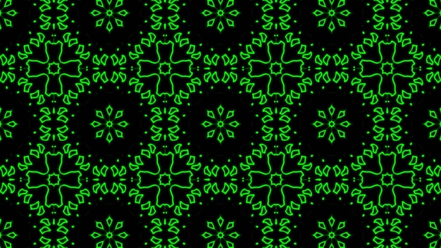 Abstract green geometric seamless pattern background Premium Photo