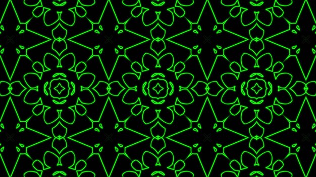 Abstract green geometric seamless pattern background Premium Photo