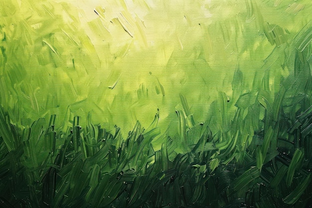 abstract green grass texture painting