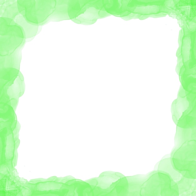 Abstract Green Ink Frame