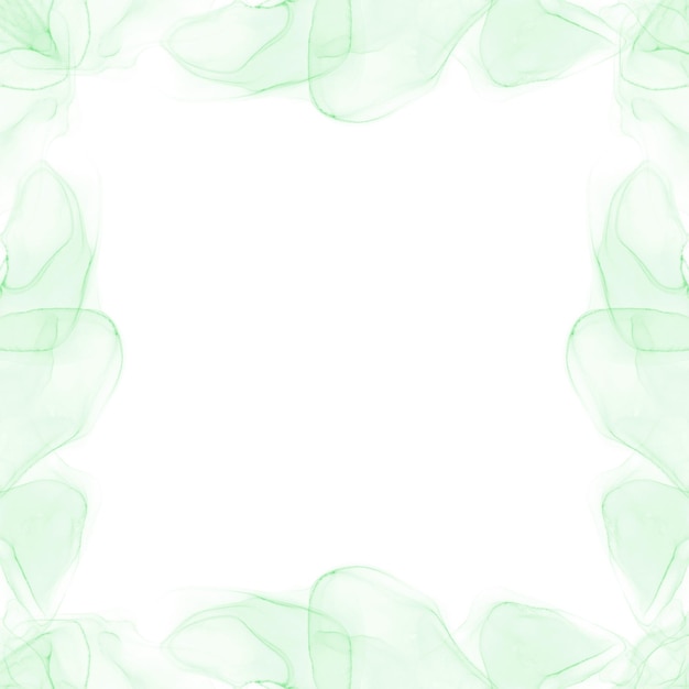 Abstract Green Ink Frame