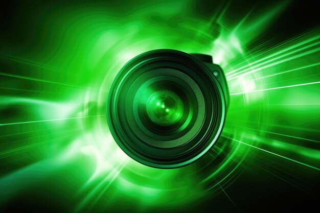 Abstract green light background