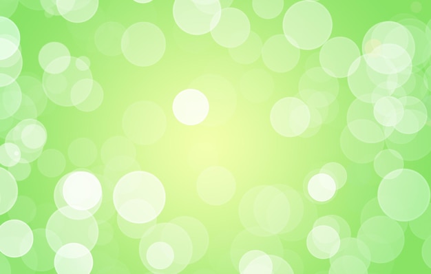 Abstract Green Lime Bokeh Light Background