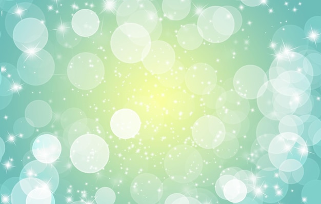 Abstract Green Lime Bokeh Light Background