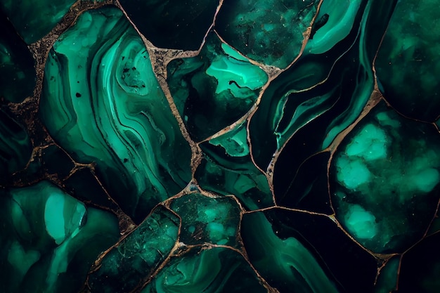 抽象的な緑の大理石の表面のテクスチャ背景