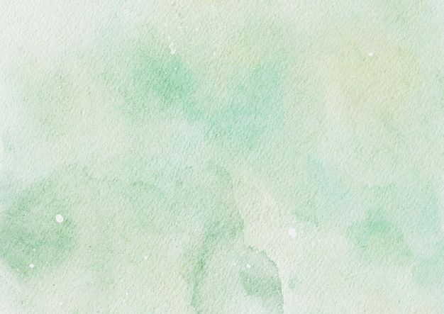 Абстрактные зеленые пастельные акварельные пятна фона на акварельной бумаге, текстурированной для оформления шаблонов пригласительного билета