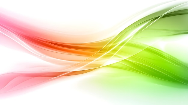 Abstract Green and Red Wave Background | Premium AI-generated image