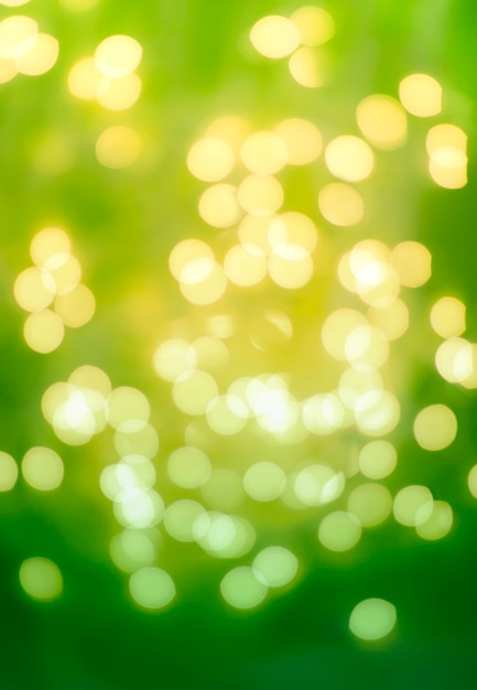 abstract green summer background with bokeh