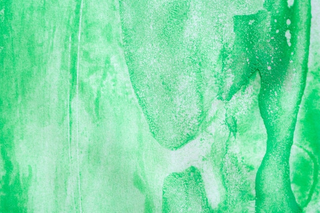 Abstract green watercolor background texture close up