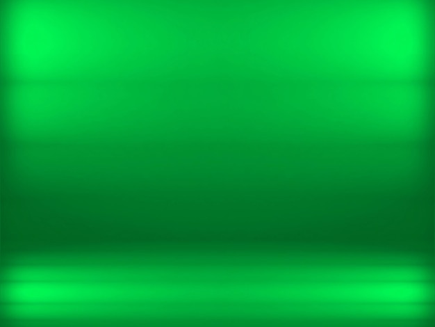 Photo abstract green and white gradient plain studio background