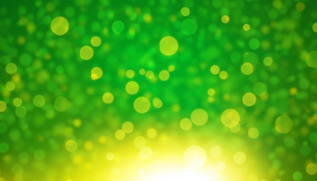 abstract green and yellow blur moving light bokeh background