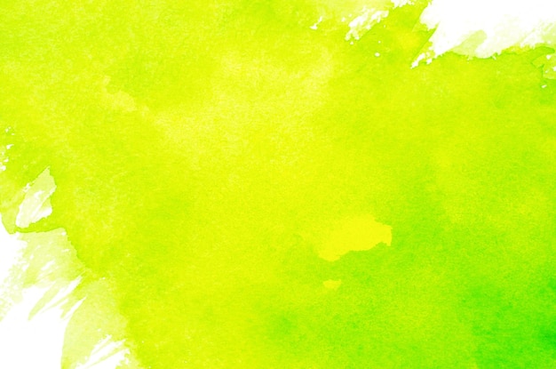 Abstract green and yellow watercolor background texture