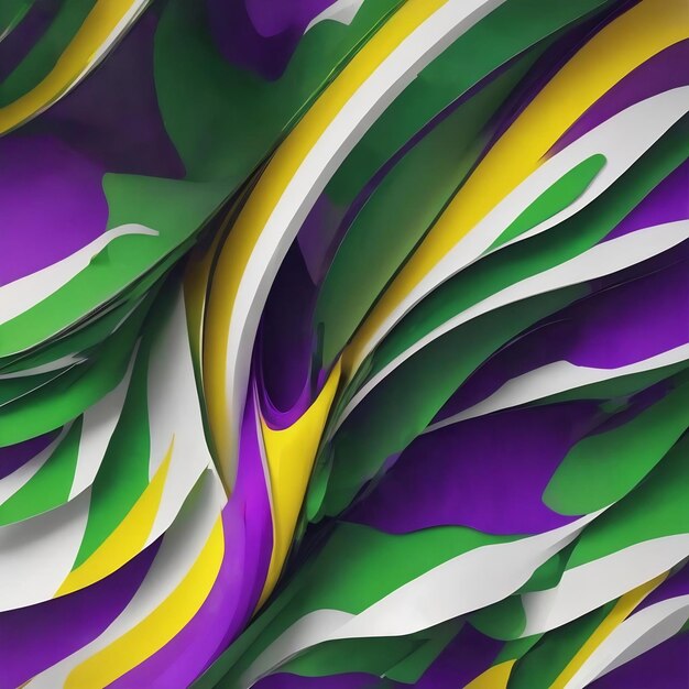 Photo abstract green yellow white and purple background