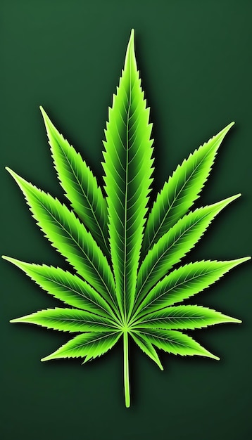 Abstract Groen 420 Cannabisbladontwerp