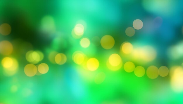 abstract groen en geel wazig bewegend licht bokeh achtergrond