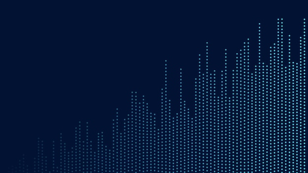 Abstract growing financial graph chart background