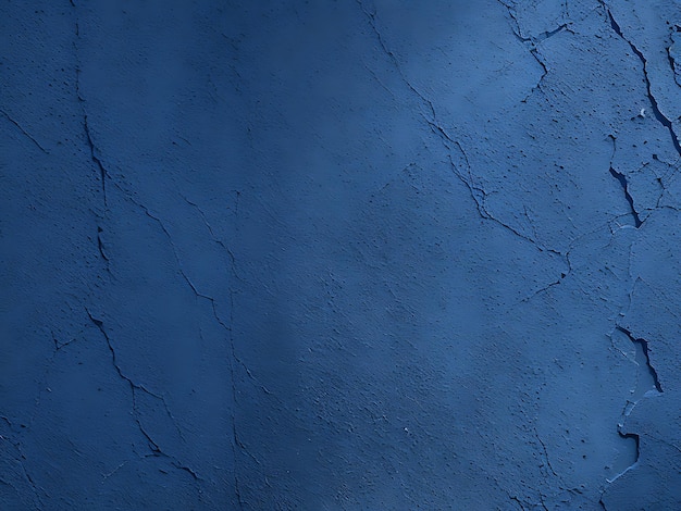 抽象的なグランジ 装飾的なリリーフ ナビブルー ストッコ 壁の質感 広角 粗い色の背景