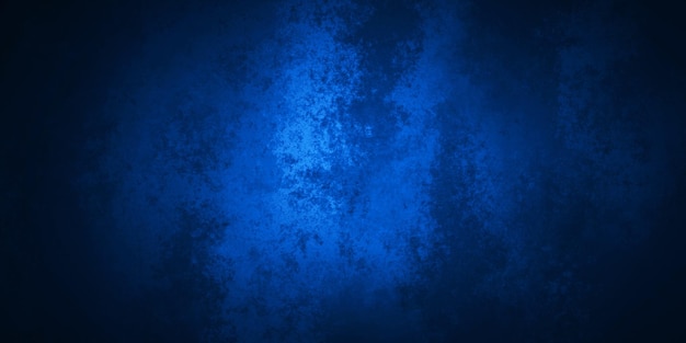 Абстрактная гранжевая декоративная рельефная темно-синяя текстура штукатурки на стене