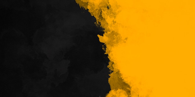 Abstract Grunge Texture Black and Yellow Background