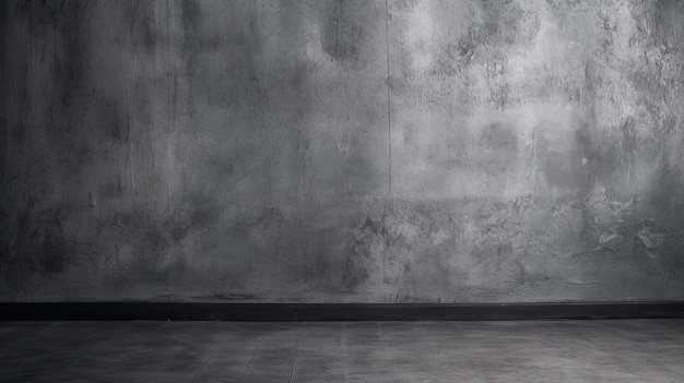 Abstract grungy grijs getextureerde muur en vloer donker en licht in evenwicht