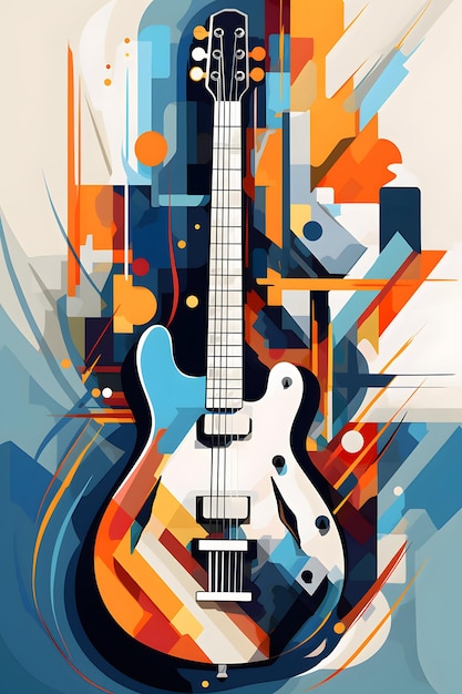 Abstract guitar