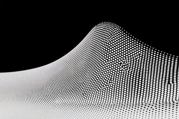 Photo abstract halftone background black and white dots shape