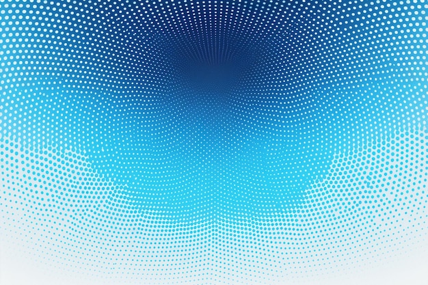 Photo abstract halftone background dynamic wave of particles pattern design elements with blue gradient