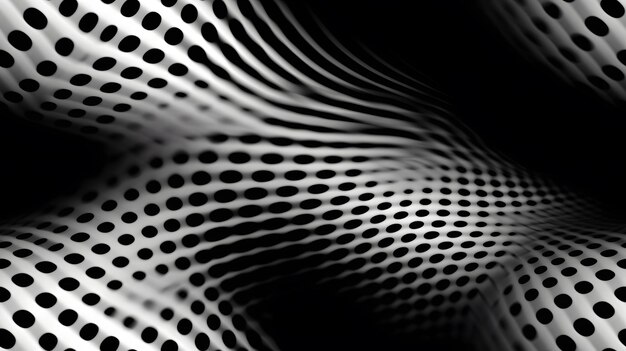 Abstract halftone black and white background
