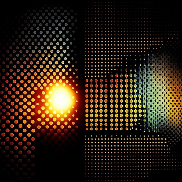 Abstract halftone dots vintage texture background and soft light