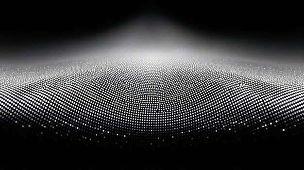 Фото Абстрактная полутонная градиентная фоновая монохромная точка абстрактная иллюстрация с точками