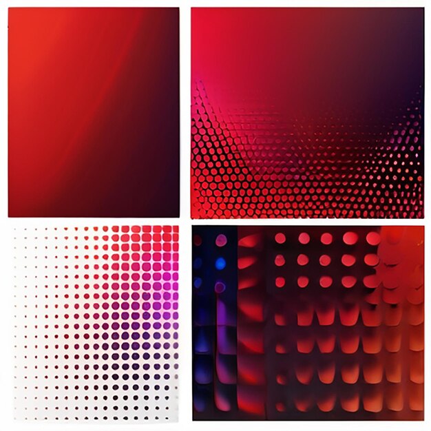 Photo abstract halftone multicolor gradient background with ai generative