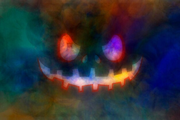 Abstract Halloween face