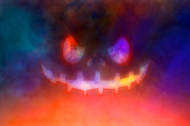 Photo abstract halloween face