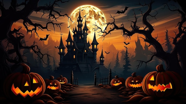 Foto abstract halloween mysterieuze hd behang trick or treat evenement poster achtergronden