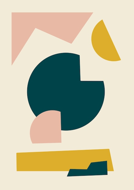 abstract hand-painted illustration. minimalist art print background. poster template.