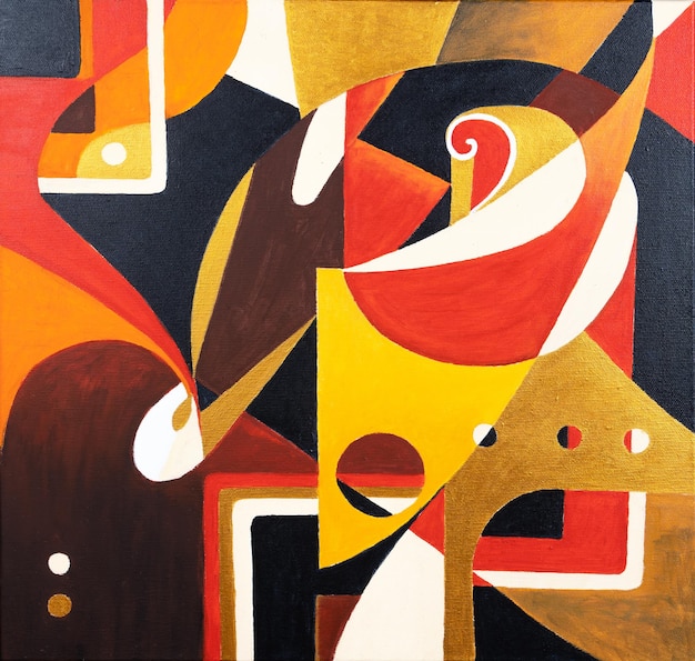 abstract hand painted illustrations geometric painting art background modern abstract painting artwork handmade illustration on canvas