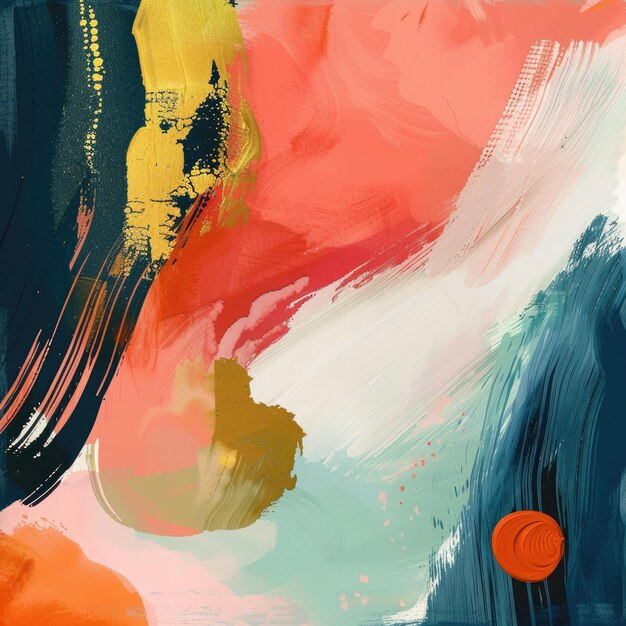 Abstract Hand Painted Illustrations