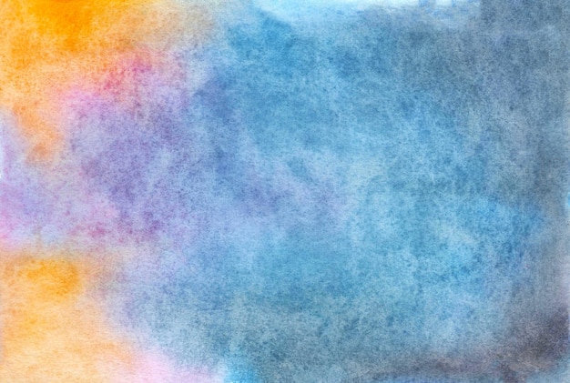 Photo abstract hand painted watercolor background. decorative colorful paper texture for design.