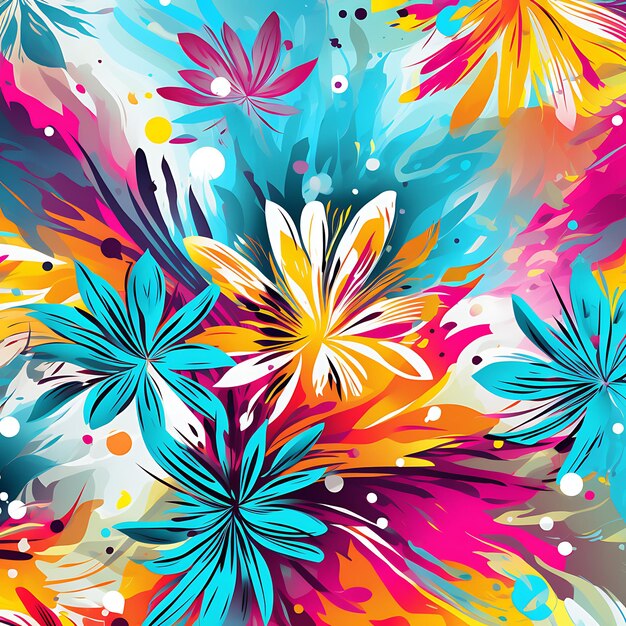 Photo abstract happy summer vibes pattern