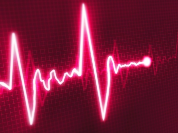 Abstract heart beats cardiogram for you design