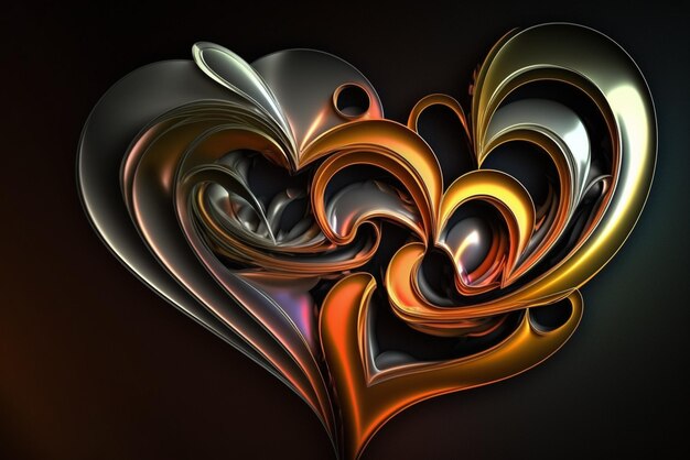 Abstract heart Generated by AI