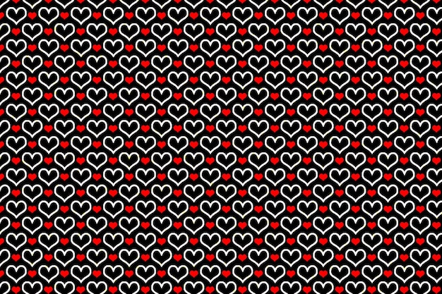 Abstract heart pattern template for fabric tile design background