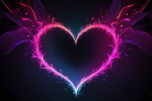 abstract heart shape for background