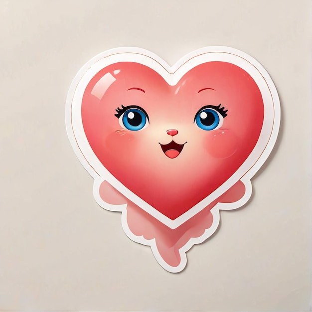 Photo abstract heart stickers