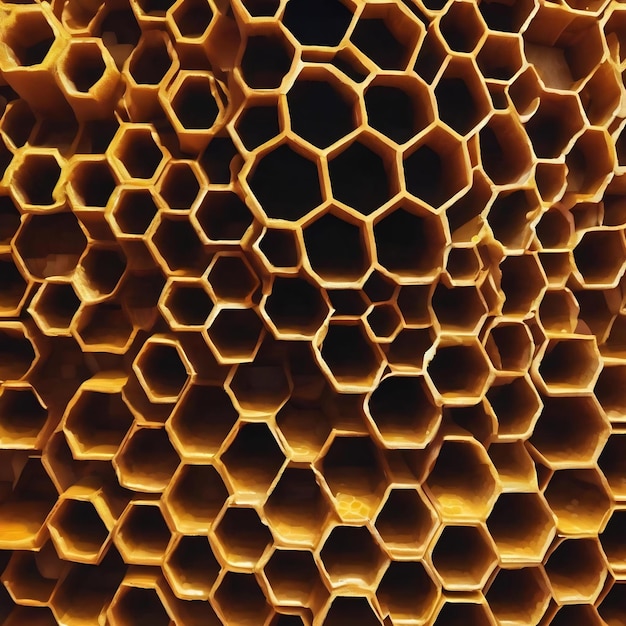 Abstract hexagon structure is honeycomb from bee hive